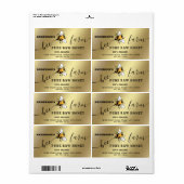 Bijenschrift bijen boerderij honingpot etiket (Full Sheet)