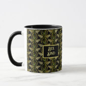 Bijensoort Elegant Gold en Black Bee Pattern Mok (Links)