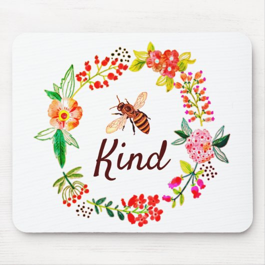 Bijensoort floraal muismat (Voorkant)