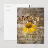 Bijensoort - Geharmoniseerde Natuur canvas afdrukk Briefkaart (Voorkant / Achterkant)