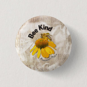 Bijensoort - Geharmoniseerde Natuur Ronde Button 3,2 Cm