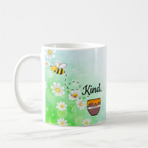 Bijensoort honing floronengroene cartoon koffiemok