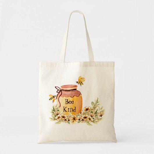 Bijensoort honingpot tote bag (Voorkant)