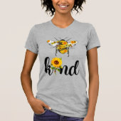 Bijensoort Inspirerend zonnebloemen met een ontwer T-shirt (Voorkant)