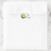 Bijensoort Ronde Sticker (Tas)