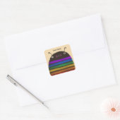 Bijensoort Vierkante Sticker (Envelop)