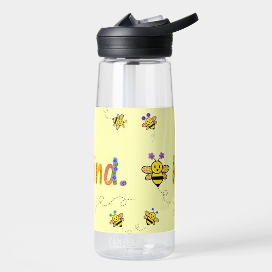 Bijensoort Whimsical Floral Bee Lover Waterfles (Links)
