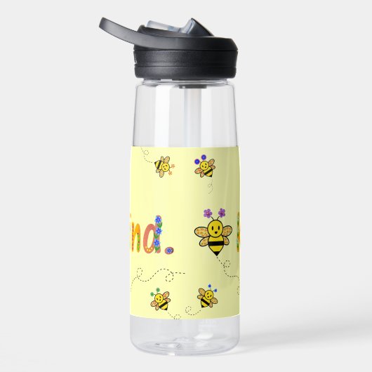 Bijensoort Whimsical Floral Bee Lover Waterfles (Rechts)