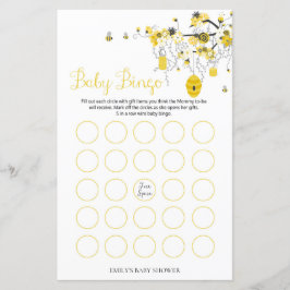 Bijenspel Baby shower - Baby Bingo