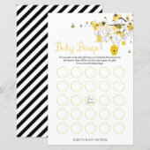 Bijenspel Baby shower - Baby Bingo (Voorkant / Achterkant)