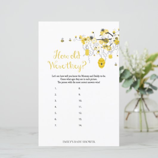 Bijenspel - hoe oud waren ze? (Staand voorkant)