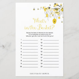 Bijenspel - Wat zit er in het mandje?