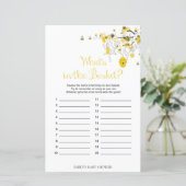 Bijenspel - Wat zit er in het mandje? (Staand voorkant)