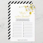 Bijenspel - Wat zit er in het mandje? (Voorkant / Achterkant)