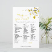 Bijenspel - Wat zit er in je tas? (Staand voorkant)