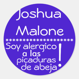 Bijensteek Allergie Label