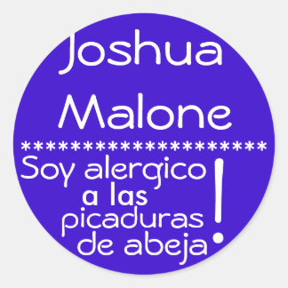 Bijensteek Allergie Label