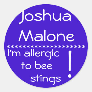 Bijensteek Allergie Label