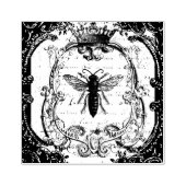  bijenstempel, gemengde mediale gewijzigde kunst rubberstempel (Afrduk)