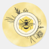 Bijensticker Ronde Sticker (Voorkant)