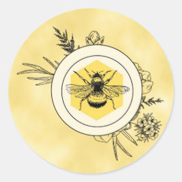 Bijensticker Ronde Sticker