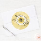 Bijensticker Ronde Sticker (Envelop)