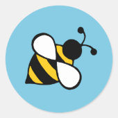 Bijenstickers Ronde Sticker (Voorkant)