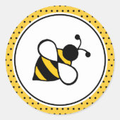 Bijenstickers Ronde Sticker (Voorkant)