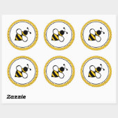 Bijenstickers Ronde Sticker (Vel)