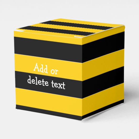 bijenstrepen bedankdoosjes (Voorkant Zijde)