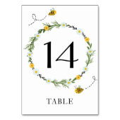 Bijentabelnummer Baby shower Kaart (Voorkant)