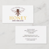 Bijenteelt Apiary Honey Gold Visitekaartje (Voorkant / Achterkant)
