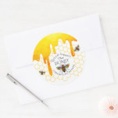 Bijenteelt Apiary Honey Jar Classic Round Sticker (Envelop)