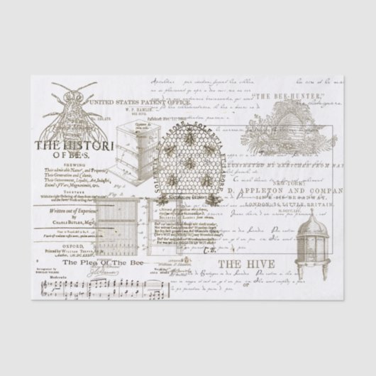 bijenteelt Apiary Wrap Tissuepapier (Voorkant)