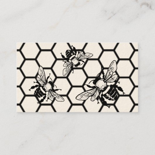 Bijenteelt Appiary Fresh Honey Cream Visitekaartje (Achterkant)