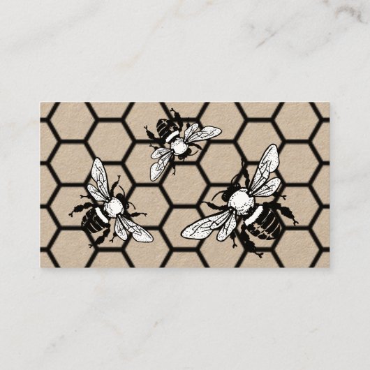 Bijenteelt Appiary Fresh Honey Visitekaartje (Achterkant)