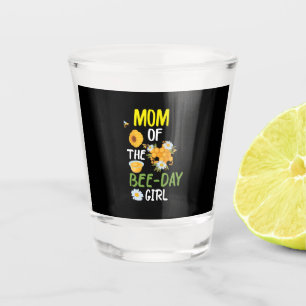 Bijenteelt art mam van het bijenmeisje 2 shot glas