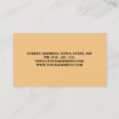 Bijenteelt Boerderij boer Visitekaartje (Achterkant)