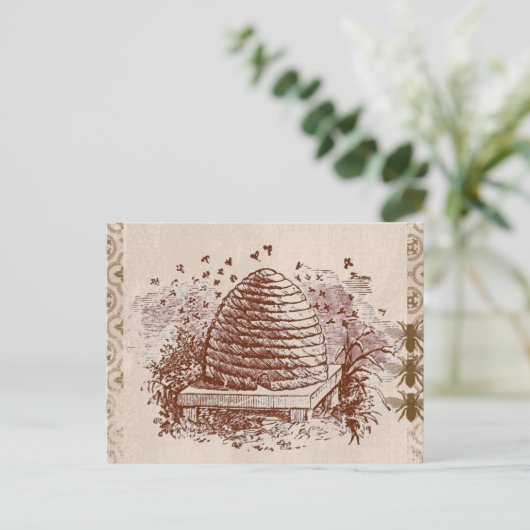 bijenteelt briefkaart (Staand voorkant)