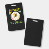 Bijenteelt | Bumble Bee Squad Badge (Voor- en achterkant)