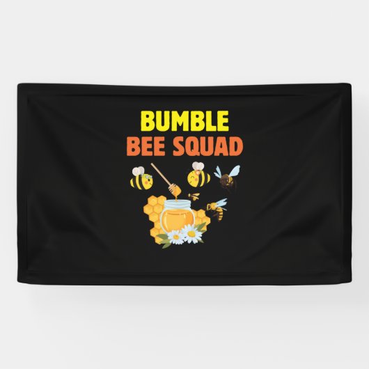 Bijenteelt | Bumble bee Squad Family Spandoek (Horizontaal)