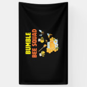 Bijenteelt | Bumble bee Squad Family Spandoek (Verticaal)