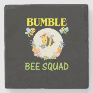 Bijenteelt   Bumble Bee Squad Stenen Onderzetter