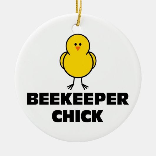 Bijenteelt Chick Keramisch Ornament (Voorkant)
