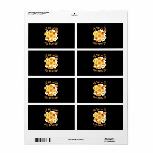 Bijenteelt | De bijenteler zal bij mijn collega's  Etiket (Full Sheet)