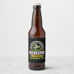 Bijenteelt Een bijenteler die u ook zou moeten g Bier Etiket