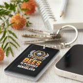 Bijenteelt |Een dag zonder bijen is zinloos Sleutelhanger (Voorkant Rechts)