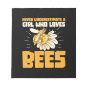 Bijenteelt | Een meisje dat van bijen houdt Notitieblok (Voorkant)