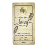 bijenteelt etiket (Voorkant)