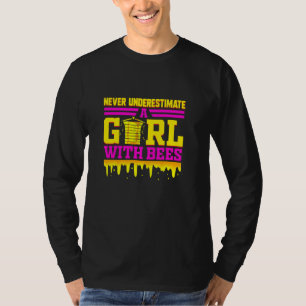 Bijenteelt Funny Bee voor meisjes Honingbijenteelt T-shirt